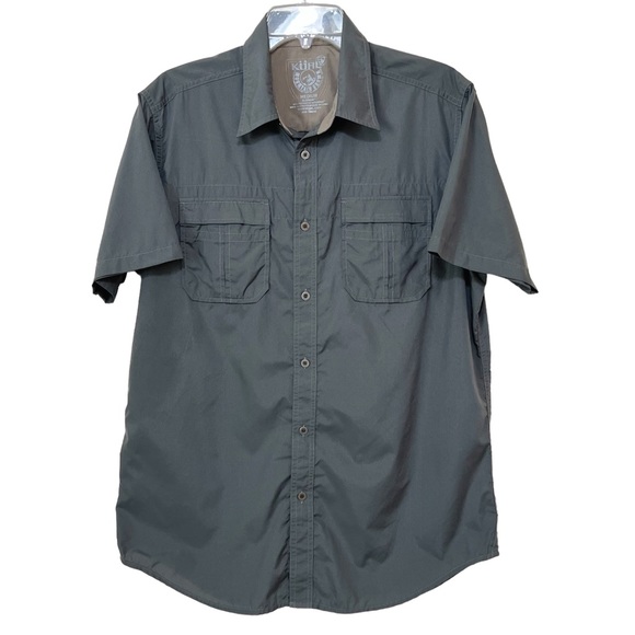 Kuhl Other - Kuhl Eluxur Outdoor Shirt Size M Mens Gray Activewear Lightweight Chest Pockets